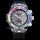 Replica Hublot Big Bang Unico Skeleton Rainbow Watch Transparent Case Black Band (2)_th.jpg